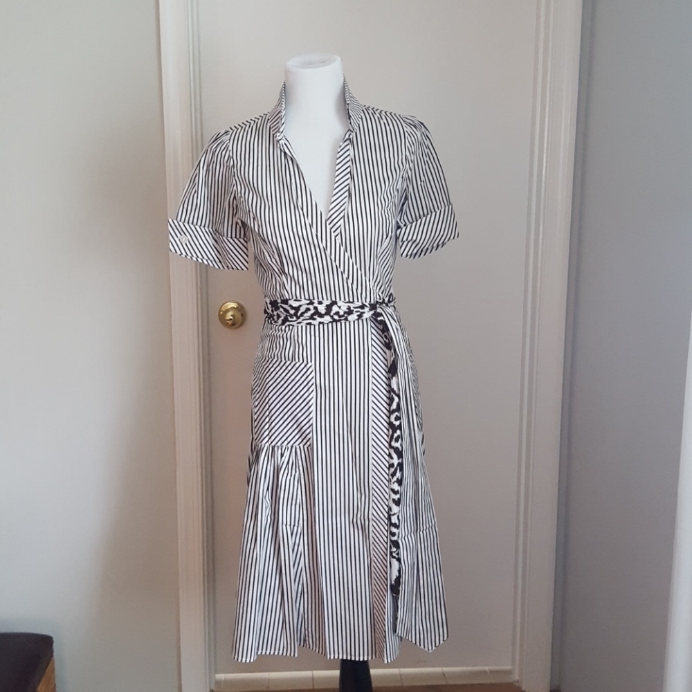 Cotton wrap dress